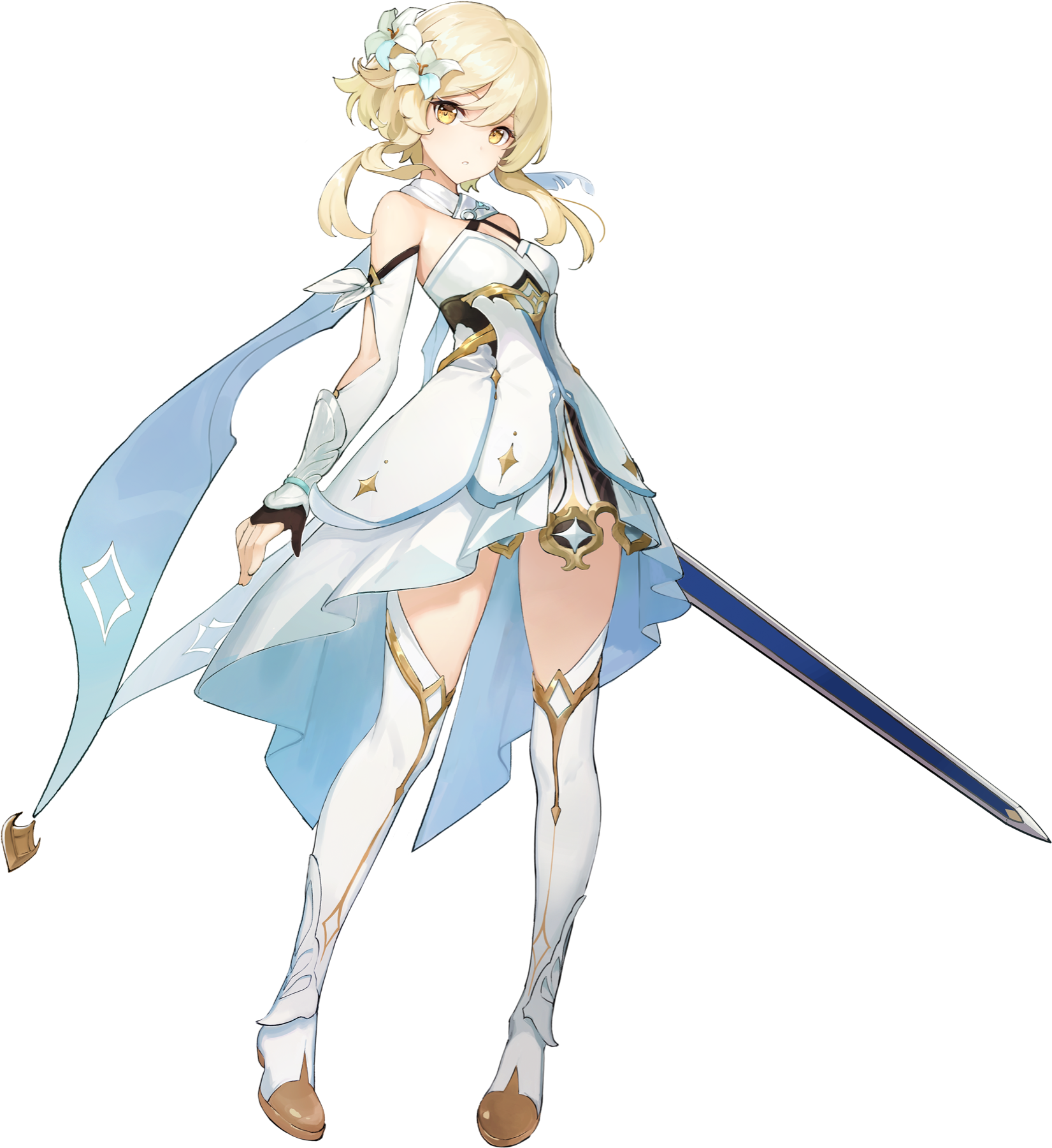 Traveler Lumine from Genshin Impact
