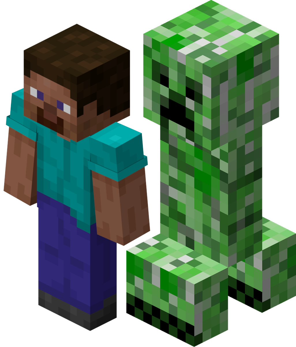 Стив и Алекс из Minecraft